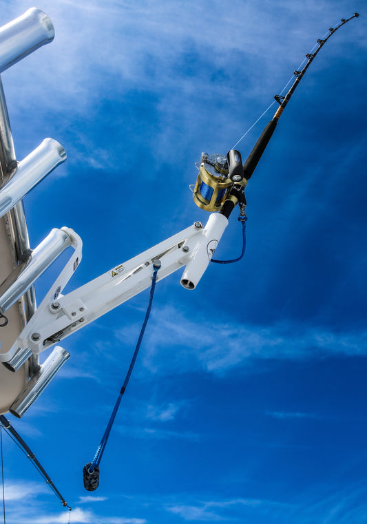 Top-Dropper Rod Holder Center Rigger - White